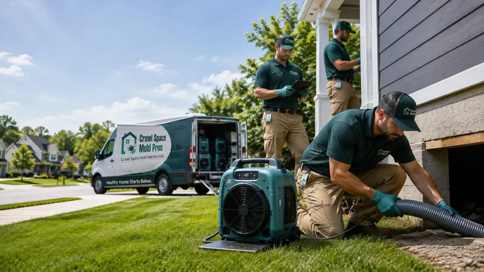 Crawl Space Mold Removal in Harrington, WA